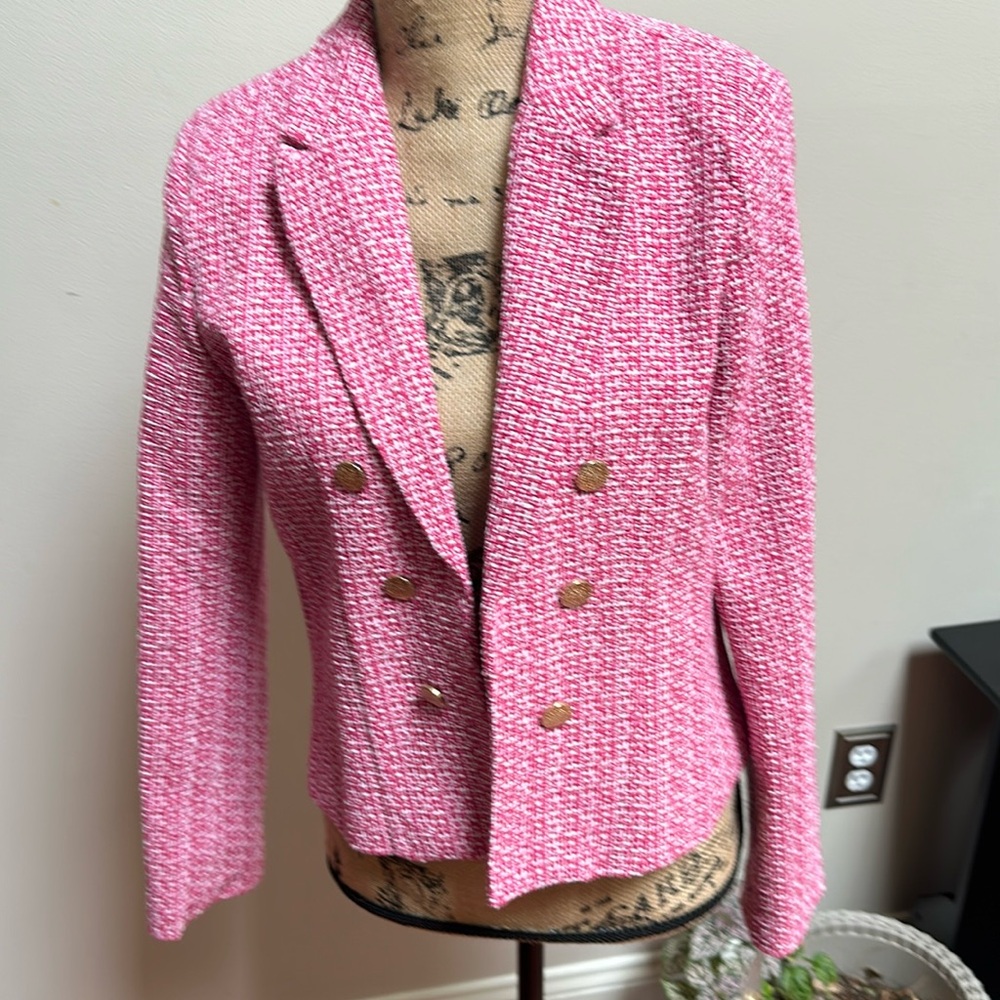 - Brand new pink tweet blazer